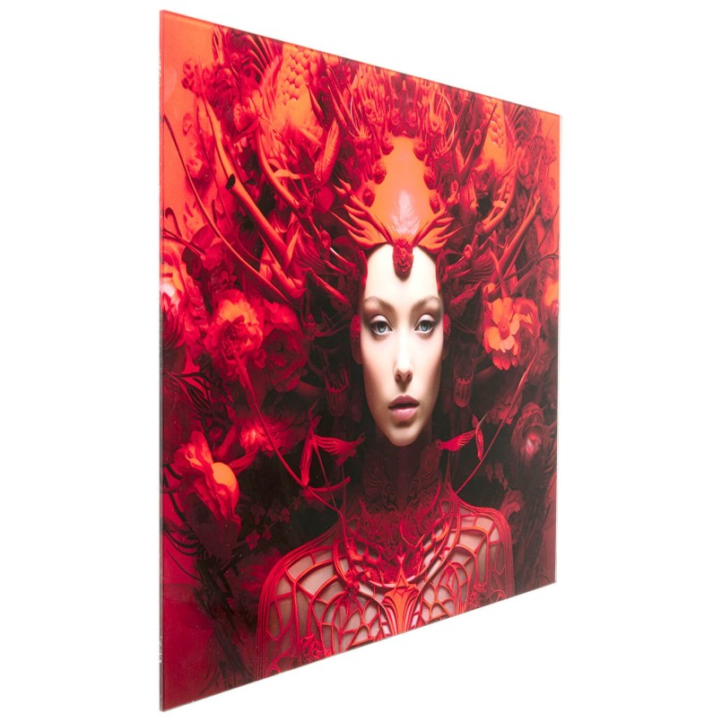 Wandfoto rode muze 120x120cm Kare Design