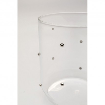 Waterglazen Glam Dots zilver (4/set) Kare Design
