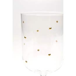 Verre à vin blanc Glam Dots Gold 22cm