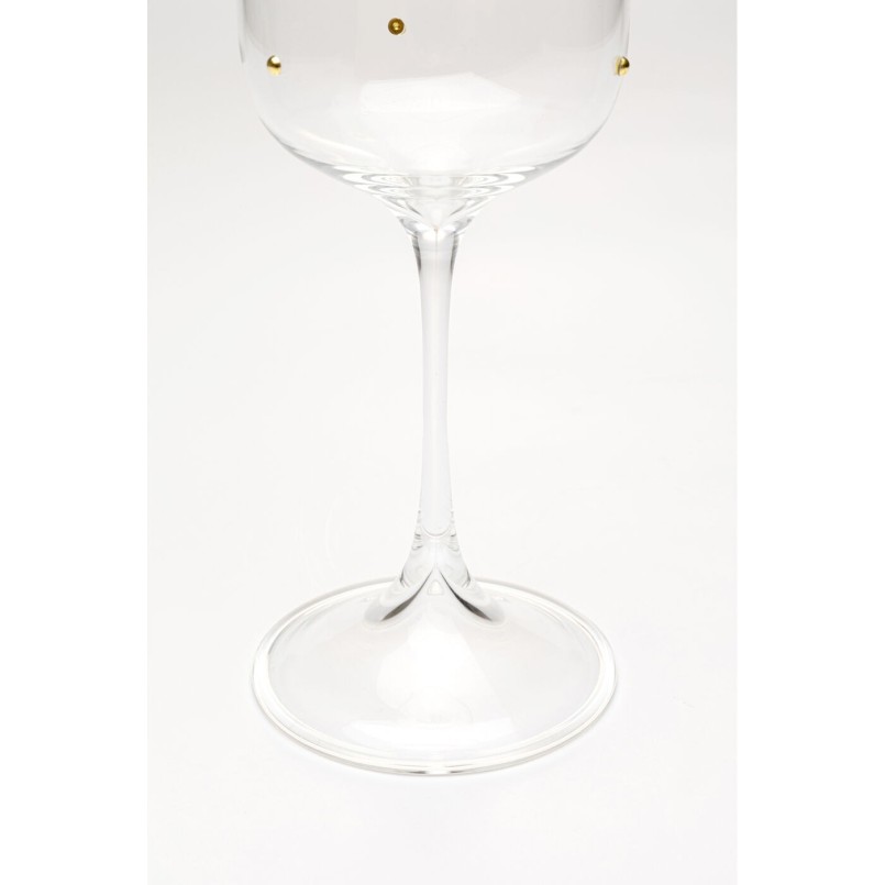 Verre à vin blanc Glam Dots Gold 22cm