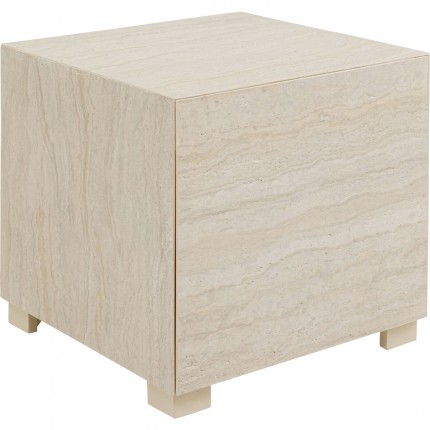 Nightstand Travertino 1 drawer Kare Design
