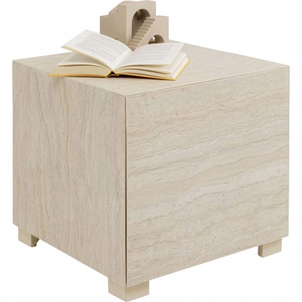 Nightstand Travertino 1 drawer Kare Design