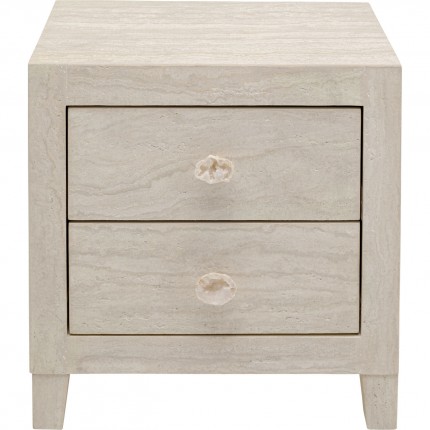 Nightstand Travertino 2 drawers Kare Design