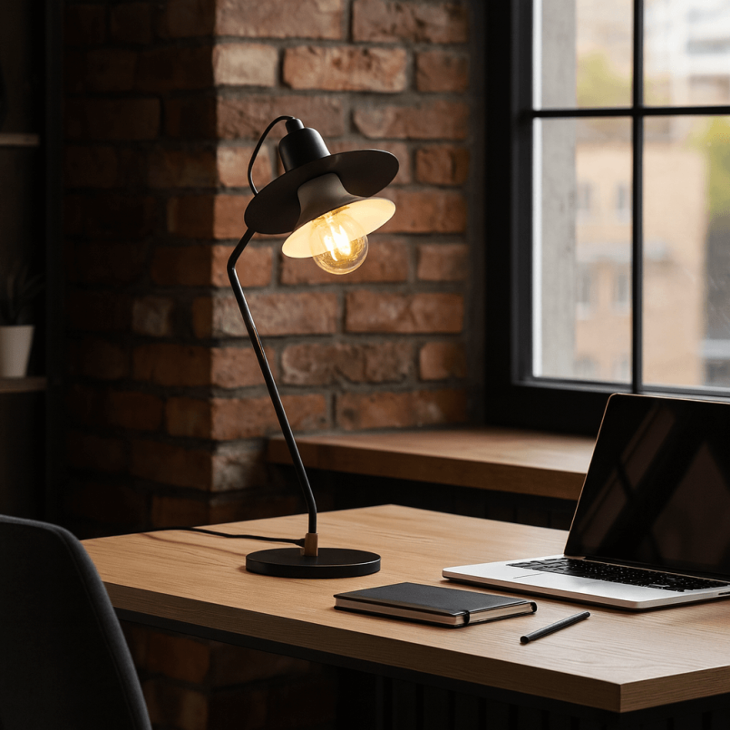 Zwarte industriële lamp - Luidspreker - Kare Design