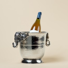 Champagne emmer met twee aluminium olifantenkoppen - Kare Design