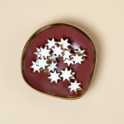 Plate Deep Vibrations Ø19cm red (4/set) Kare Design