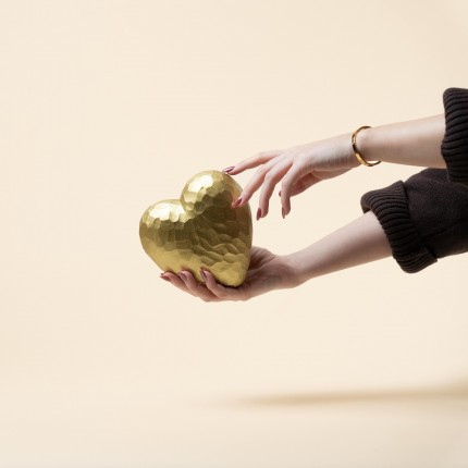 Woonaccessoires hartje goud Kare Design