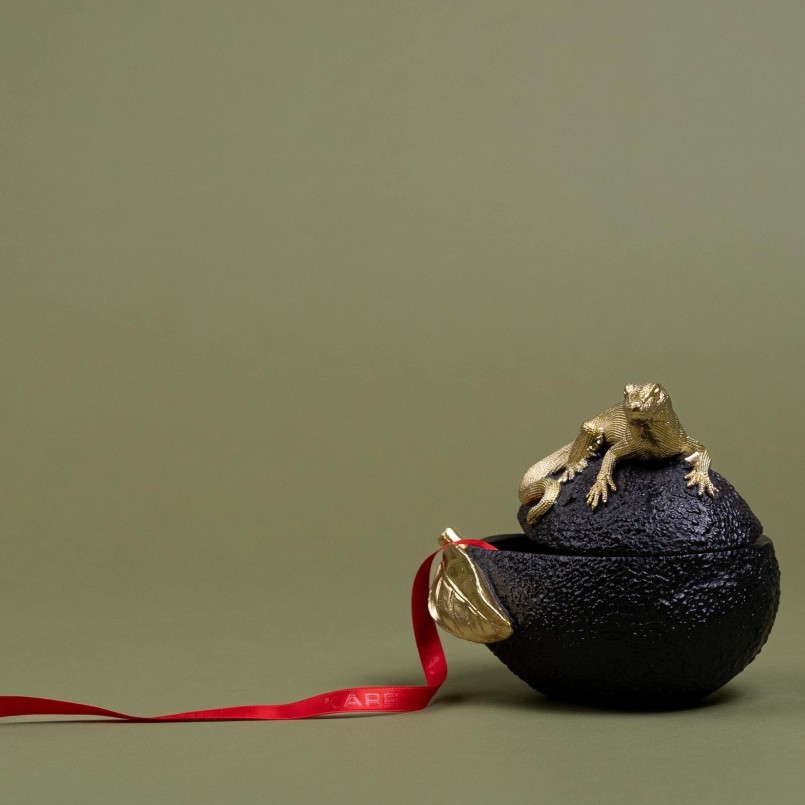 Opberger hagedis avocado Kare Design