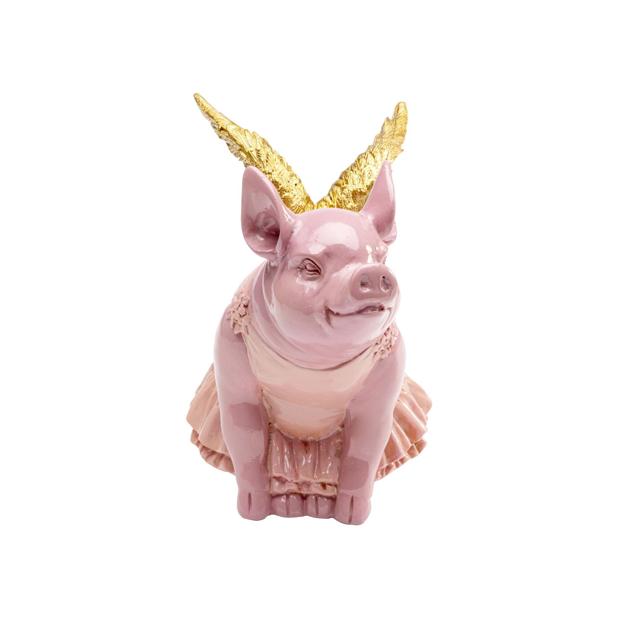 Money Box winged pig pink 15cm Kare Design