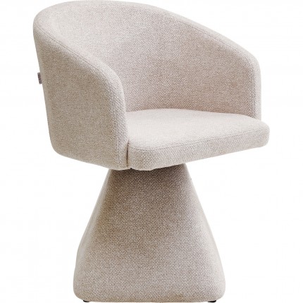 Swivel Chair with armrests Melli cream Kare Design