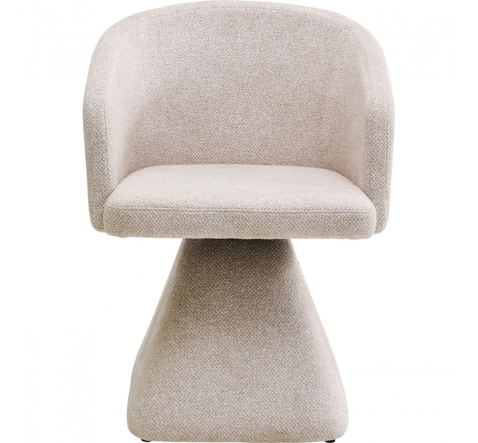 Swivel Chair with armrests Melli cream Kare Design