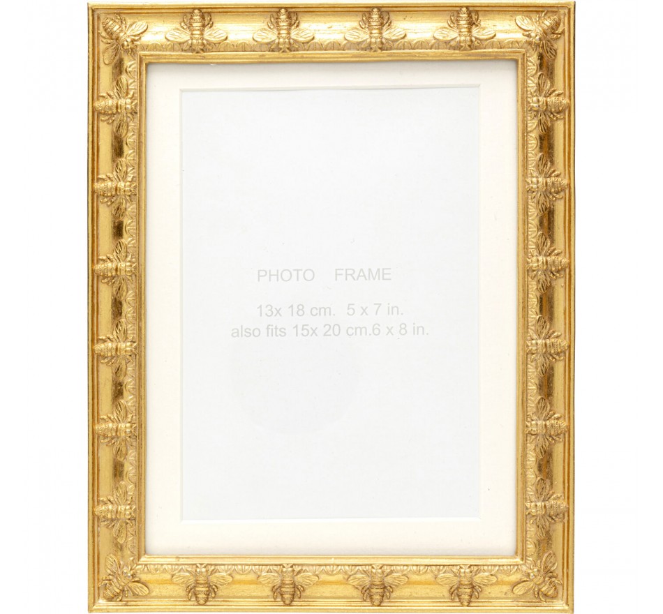 Picture Frame bees 19x24cm gold Kare Design