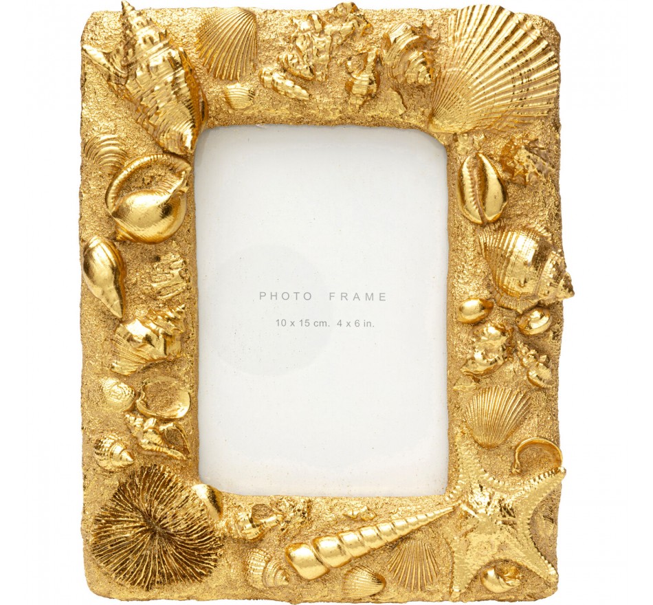 Fotolistj schelpen 18x23cm goud Kare Design