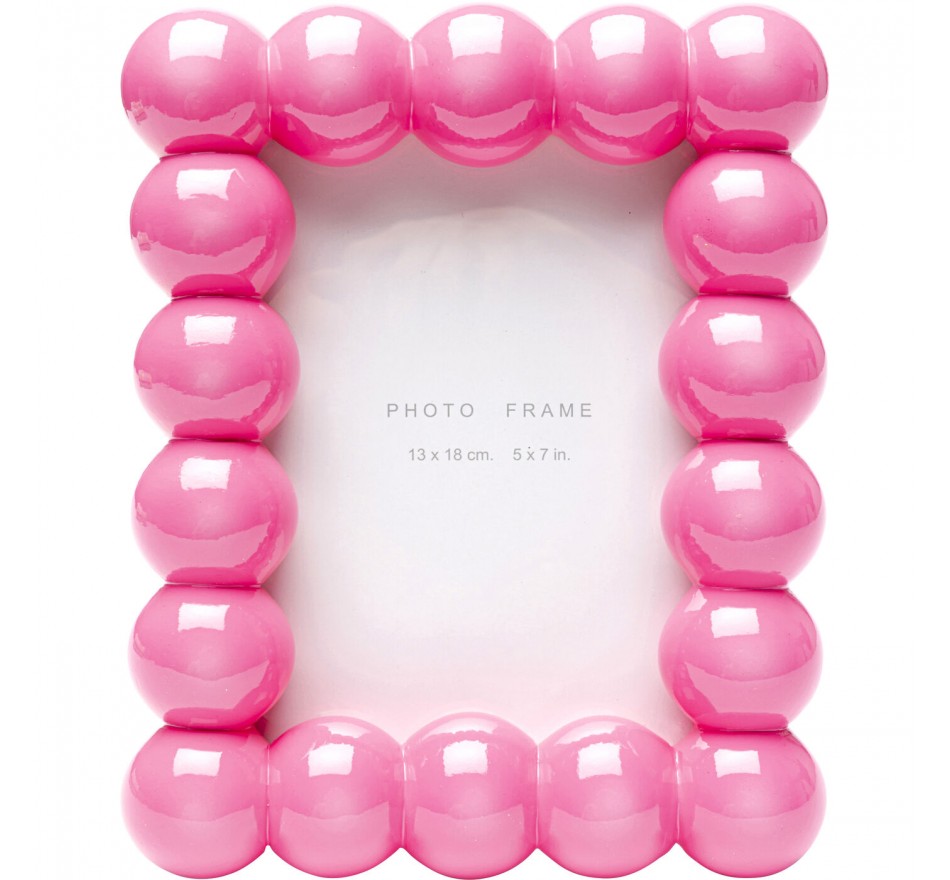 Picture Frame Bubble 19x23cm pink Kare Design