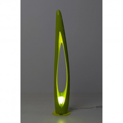 Vloerlamp Flow Flame 132cm groen Kare Design
