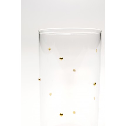 Waterglazen hoog Glam Dots goud (4/set) Kare Design
