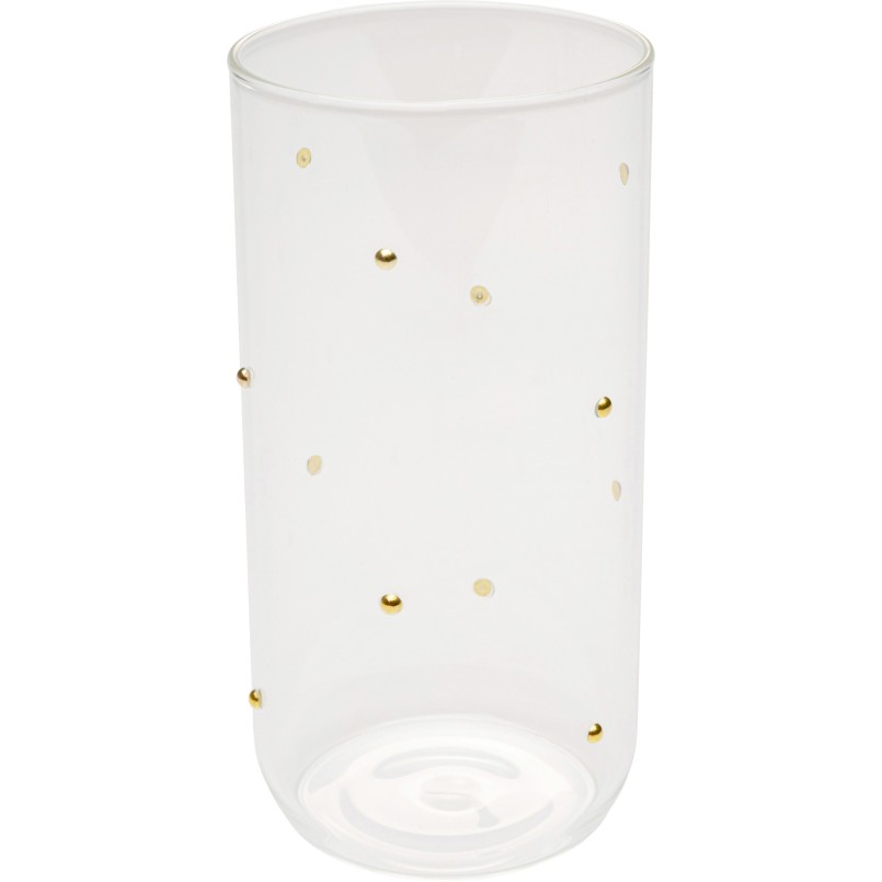 High Water Glass Glam Dots gold (4/set) Kare Design