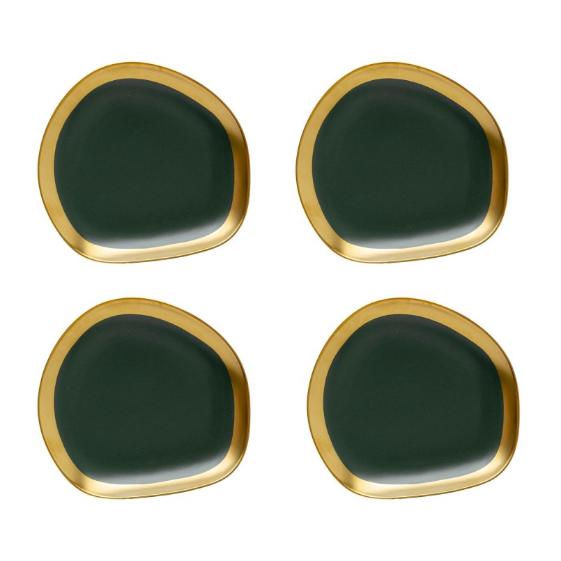 Gouden en groene dessertborden - Trillingen - Kare Design