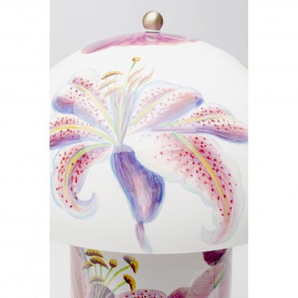 Table Lamp lillies pink Kare Design