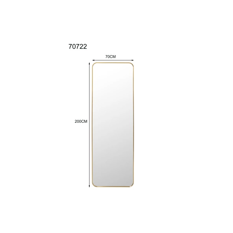Spiegel Simply 200x70cm messing Kare Design