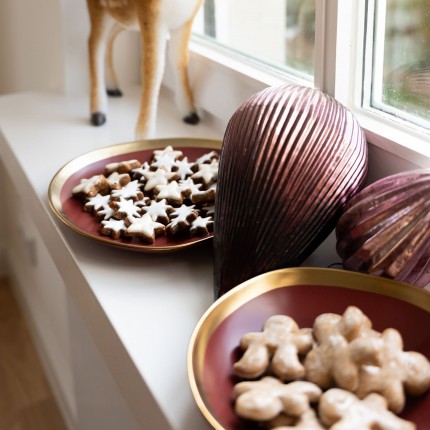 Bowl Vibrations Ø18cm red (4/set) Kare Design