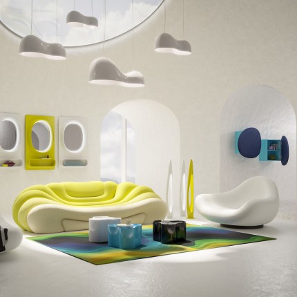 Carpet Aura 240x170cm green and blue Kare Design