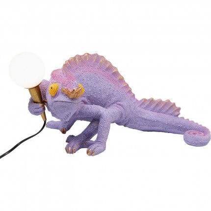 Table Lamp purple chameleon Kare Design