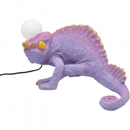 Table Lamp purple chameleon Kare Design