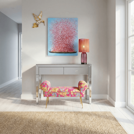 Console Luxury silver 100x40cm Kare Design