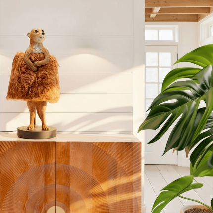 Table Lamp Animal meerkat Fluff Kare Design