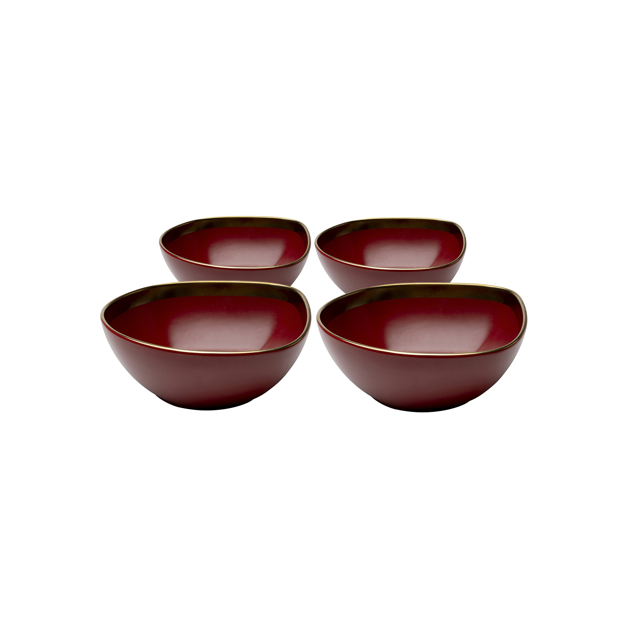 Bowl Vibrations Ø18cm red (4/set) Kare Design