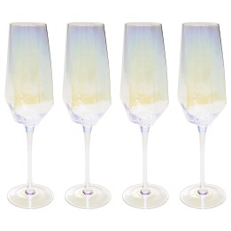 Champagne Glass Diamond (4/set) Kare Design