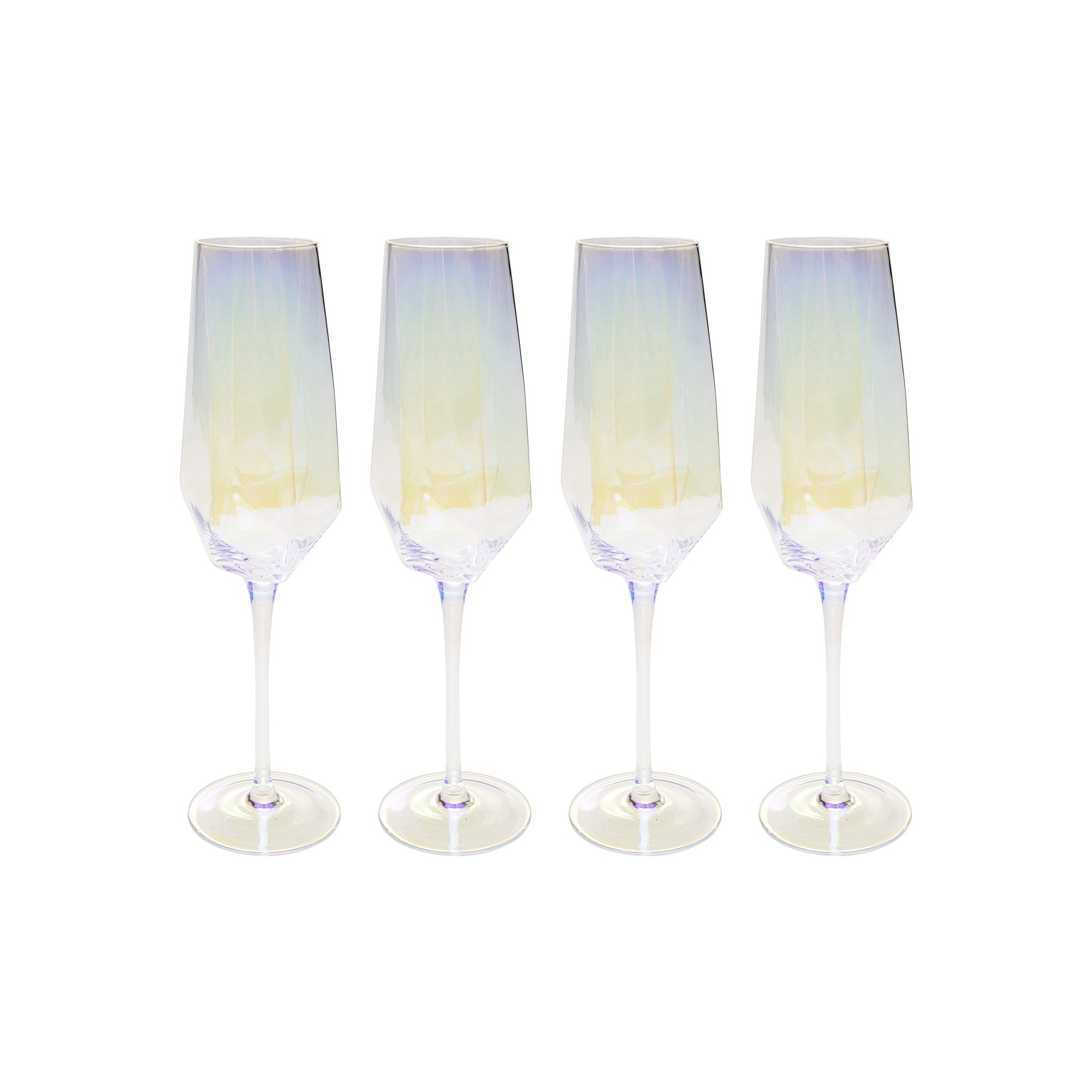 Champagneglazen Diamond (4/set) Kare Design