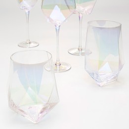 Waterglazen Diamond 12cm (4/set) Kare Design