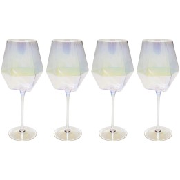 Wijnglazen Wit Diamond (4/set) Kare Design