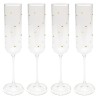 Champagneglazen Glam Dots goud (4/set) Kare Design