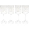 Wijnglazen Glam Dots goud (4/set) Kare Design