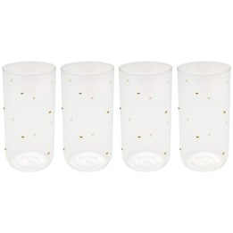 Waterglazen hoog Glam Dots goud (4/set) Kare Design