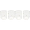 Water Glass Glam Dots gold (4/set) Kare Design