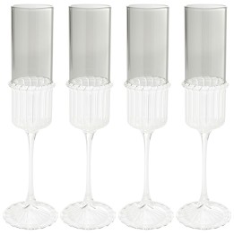 Champagne Glass Noelle (4/set) Kare Design