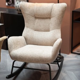 Schommelstoel Romeo beige Kare Design