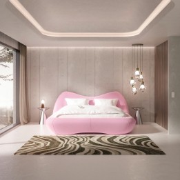 Bed Fluid Dreams 180x200cm roze Kare Design