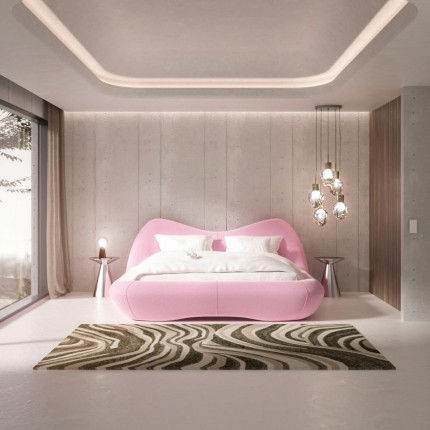 Bed Fluid Dreams 180x200cm pink Kare Design