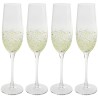 Champagne Glass Confetti green (4/set) Kare Design