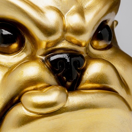 Deco gold ferocious dog paint drips XL Kare Design