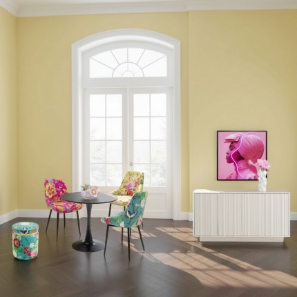 Stool Flower Fever Ø39cm blue Kare Design