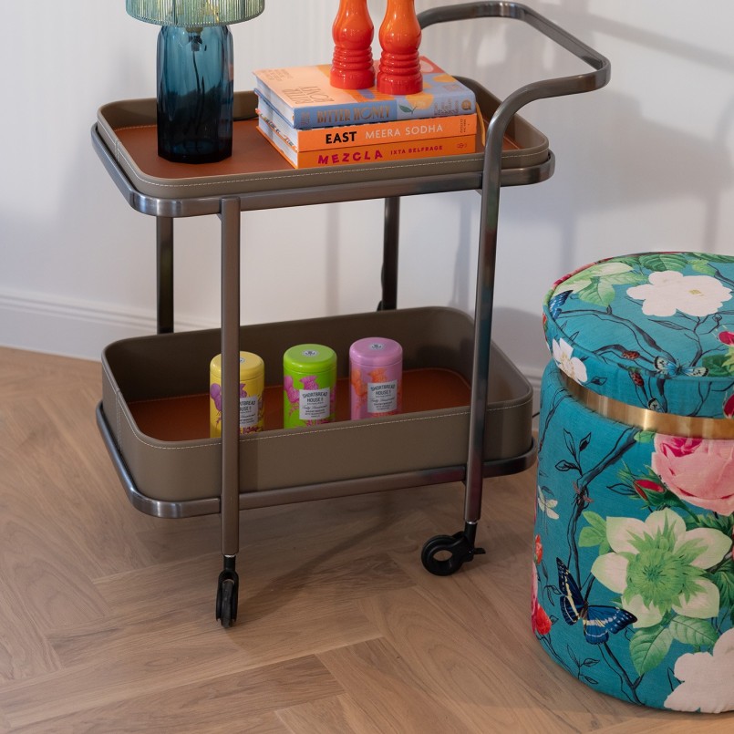Kruk Flower Fever Ø39cm blauw Kare Design