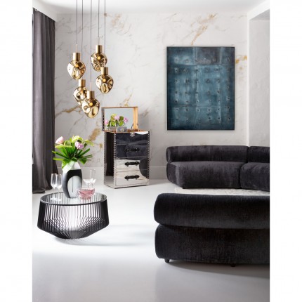 Schilderij Moody 120x150cm blauw Kare Design