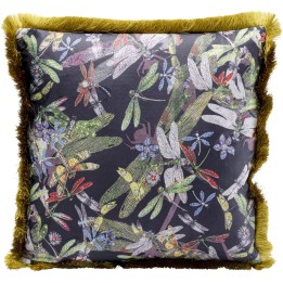 Dragonfly cushion black - Tropical Garden - Kare Design