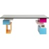 Bureau Pixel avec plateau verre 200x90cm